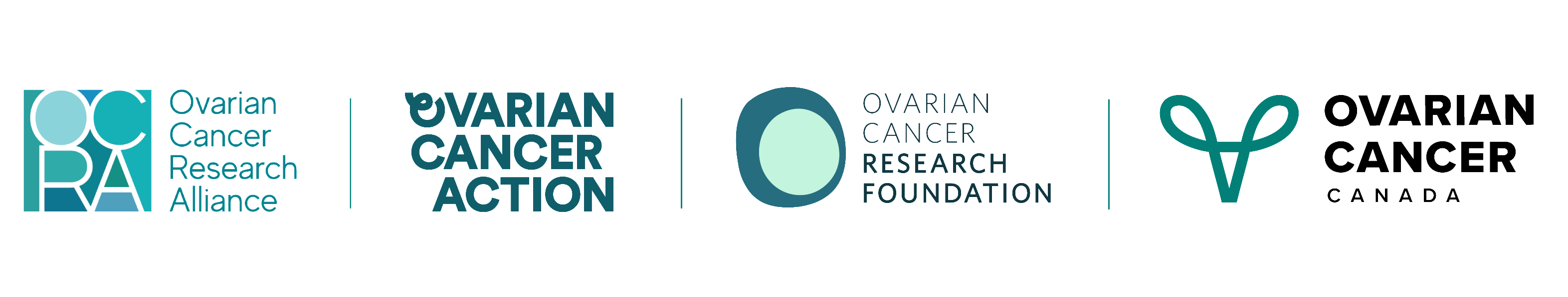 Global ovarian cancer research consortium logos