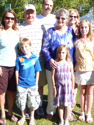 Our family's Walk of Hope with Henny in 2009.   Thank you for your support in 2024!